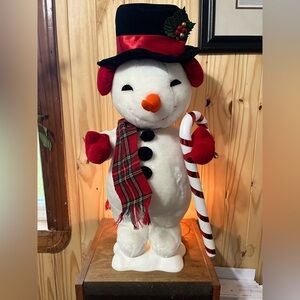 Vintage 1995 Telco animated Motion-ettes Snowman figure